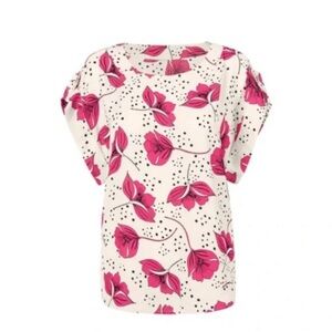 CAbi 4166 Boxy Top Fall 2021 Large  EUC Shirttail Hem Whimsy